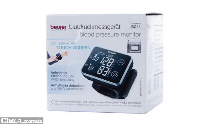 Máy đo huyết áp điện tử cổ tay cảm ứng Beurer BC58