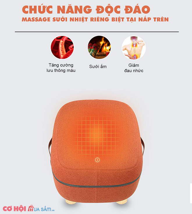 Nhận xét về máy massage chân QSeat OTO QS-88 màu cam - Ảnh 6