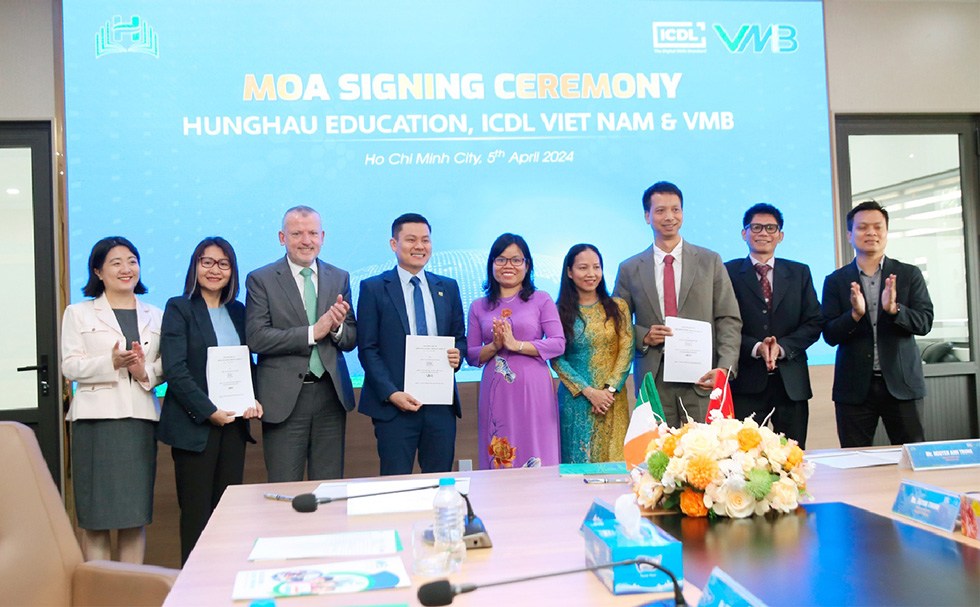 Hunghau Education, ICDL và VMB Việt Nam ký kết hợp tác - ảnh 2