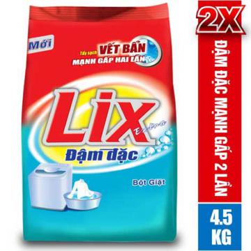 Bột giặt Lix Extra đậm đặc 4.5Kg khuyến mãi 99 ngàn