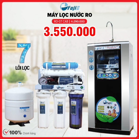Máy lọc nước FujiE RO-07 CAB 7 cấp độ lọc XẢ KHO giá hấp dẫn
