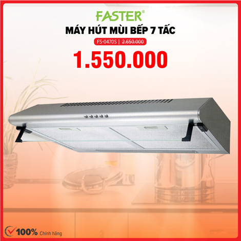 Xả kho máy hút mùi 7 tấc Faster FS-0470S