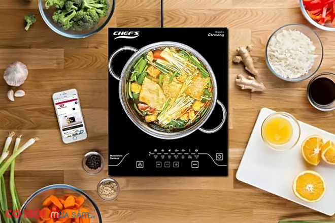 Xả kho bếp từ đơn Chefs EH-IH2000A