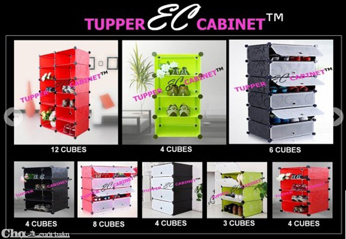 Tủ giày dép đa năng 7 ngăn Tupper Cabinet TC-7Y-W