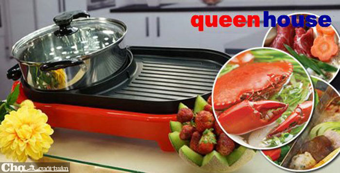 Bếp lẩu nướng QueenHouse QH-223NL