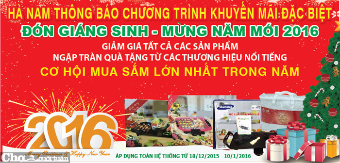 Đón Giáng sinh - mừng Năm mới Bính Thân 2016