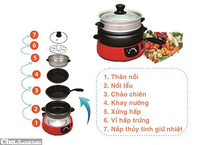 Nồi lẩu điện đa năng Iruka I 15