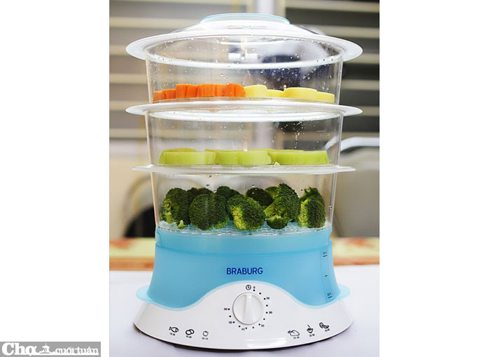 Nồi hấp điện 3 tầng Braburg B3F
