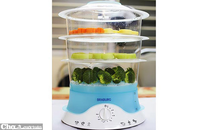 Nồi hấp điện 3 tầng Braburg B3F