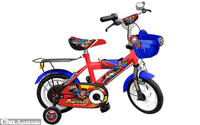 Xe đạp trẻ em Nhựa Chợ Lớn 12 inch M1259-X2B Superman