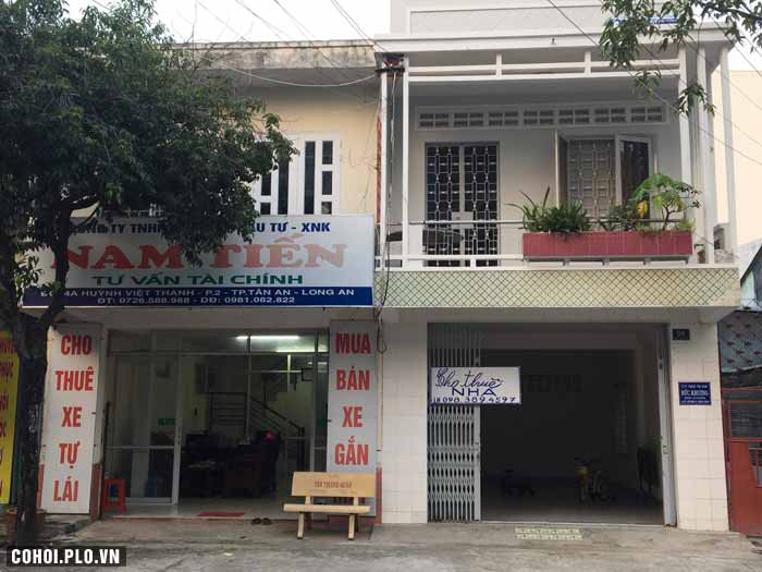 Cho thuê nhà trên đường Huỳnh Việt Thanh, P.2, Tp.Tân An