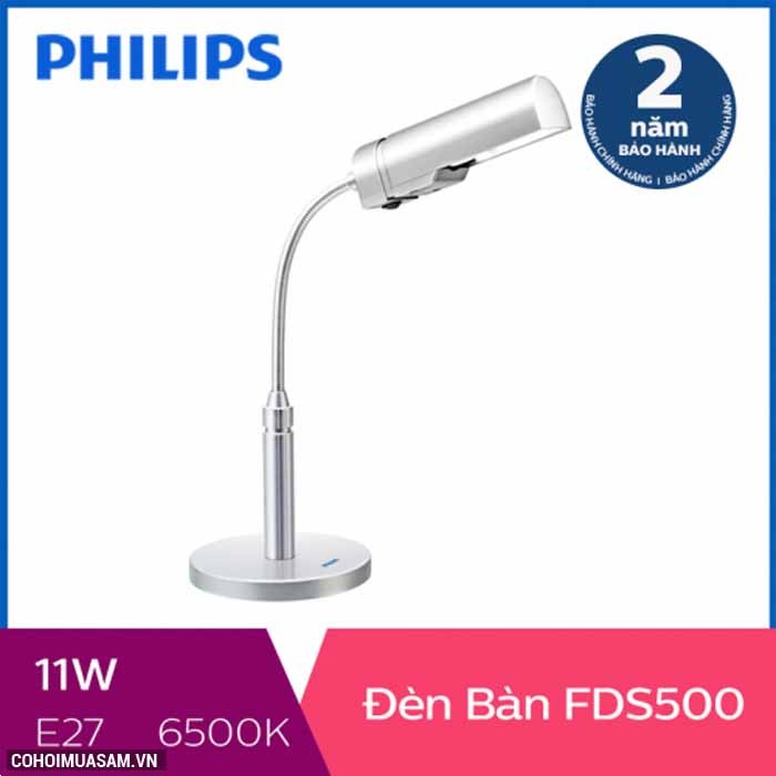 Đèn bàn, đèn học sinh chống cận LED Philips FDS500 11W - Ảnh 1