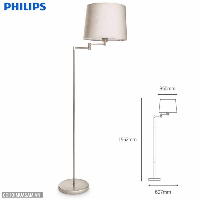 Đèn cây đứng trang trí Philips 36134 Donne Floor Lamp - Ảnh 2