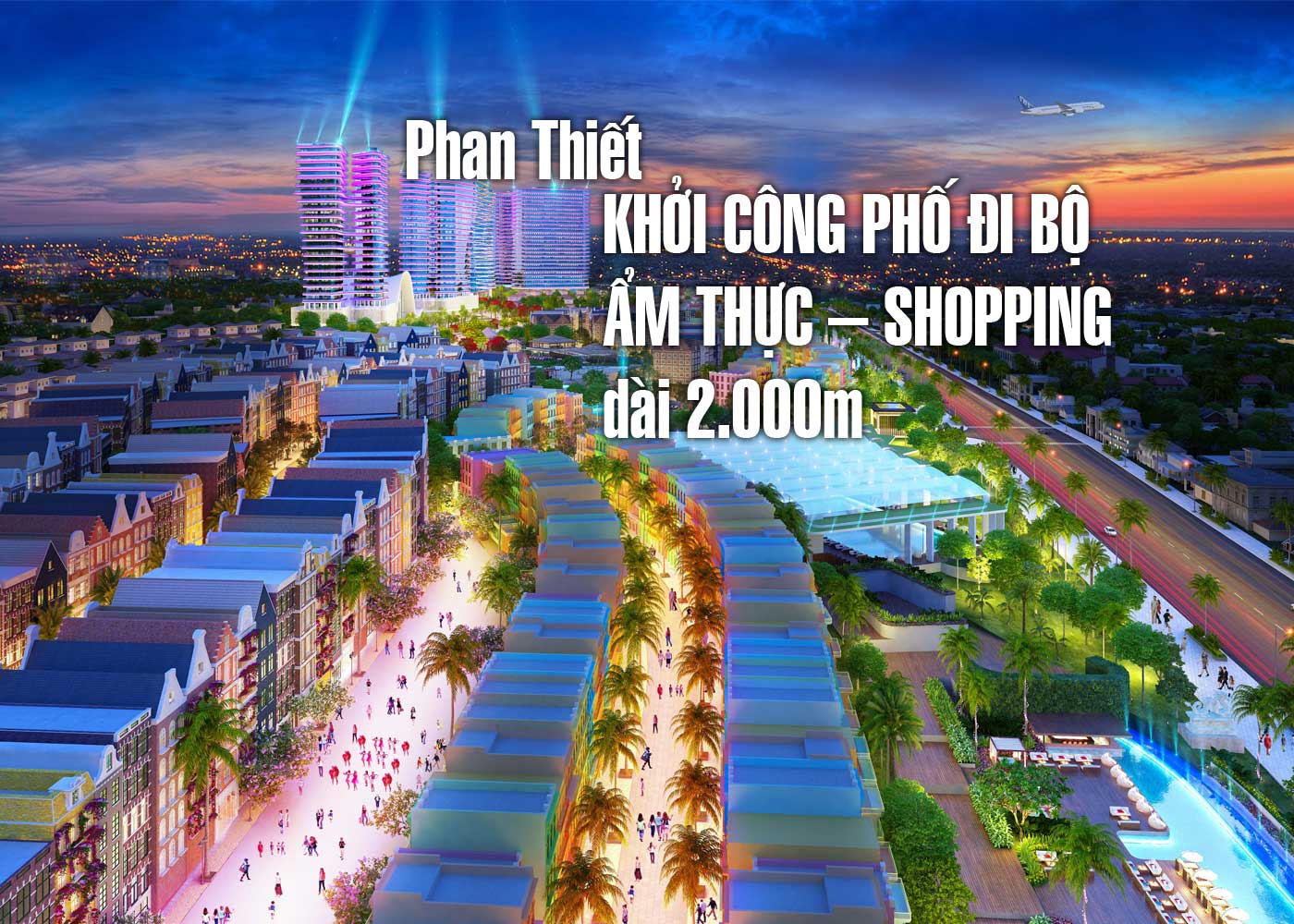Phan Thiết khởi công phố đi bộ ẩm thực - shopping dài 2.000m - Ảnh 1