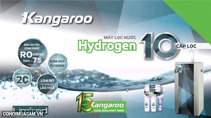 Máy lọc nước RO 1 vòi Kangaroo KG100HP Hydrogen - Ảnh 9