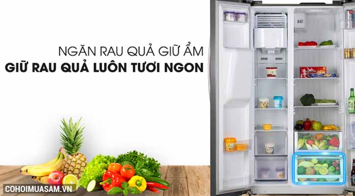 Tủ lạnh Side by Side 2 cánh KAFF KF-SBS600BWT - Ảnh 5