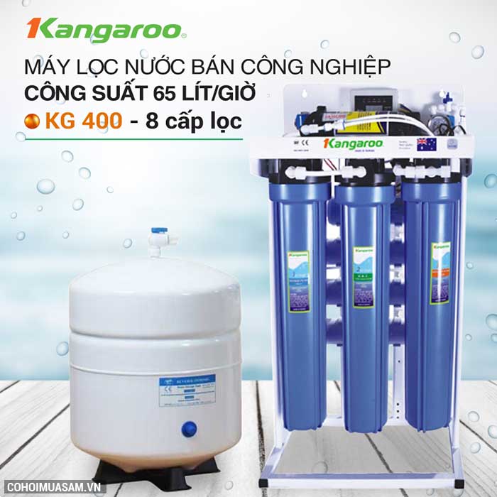 Máy lọc nước RO bán công nghiệp KANGAROO KG-400, 8 cấp lọc - Ảnh 1