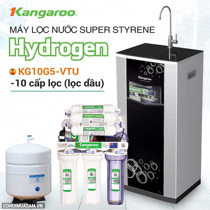Máy lọc nước RO Hydrogen Superstyrene KANGAROO KG10G5VTU - Ảnh 8