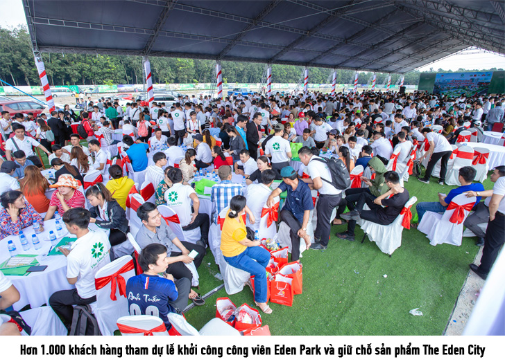 Hơn 1.000 khách hàng tham dự lễ khởi công công viên Eden Park - Ảnh 4