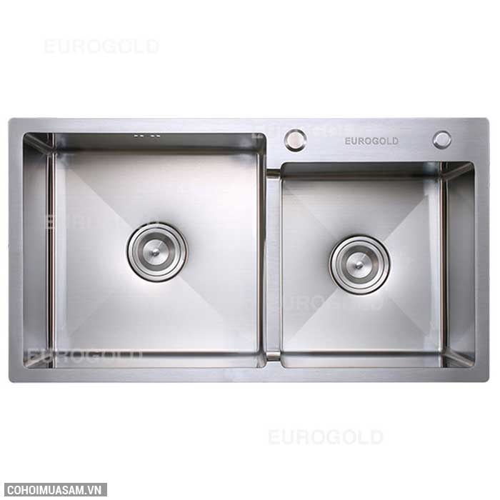 Chậu rửa bát inox 304 Eurogold EUS38245 - Ảnh 3