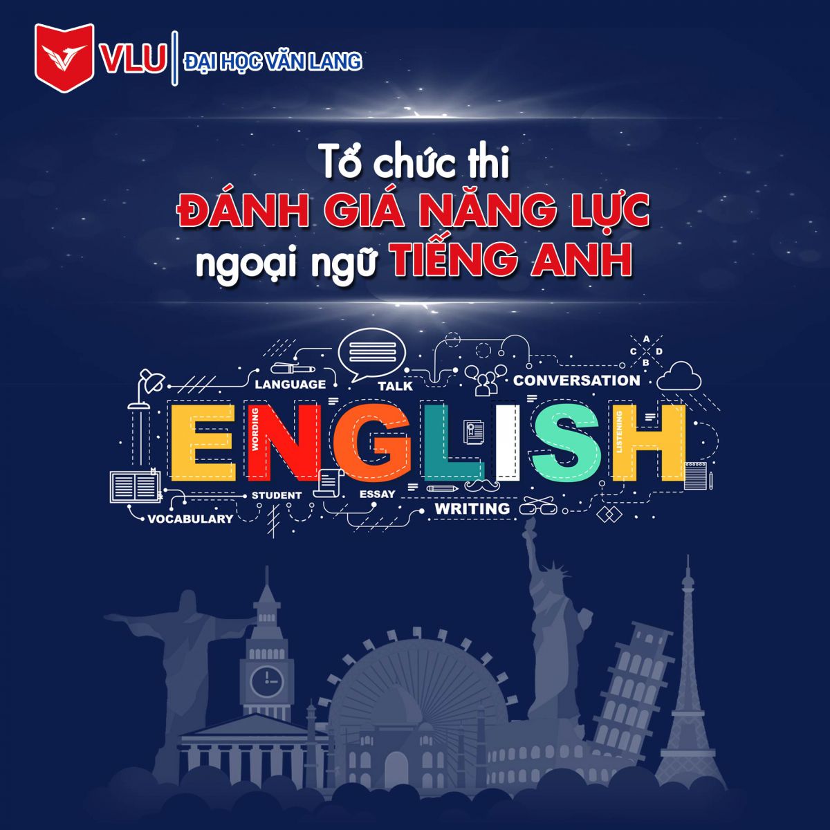 Đại học Văn Lang tổ chức thi đánh giá năng lực ngoại ngữ tiếng Anh - Ảnh 1