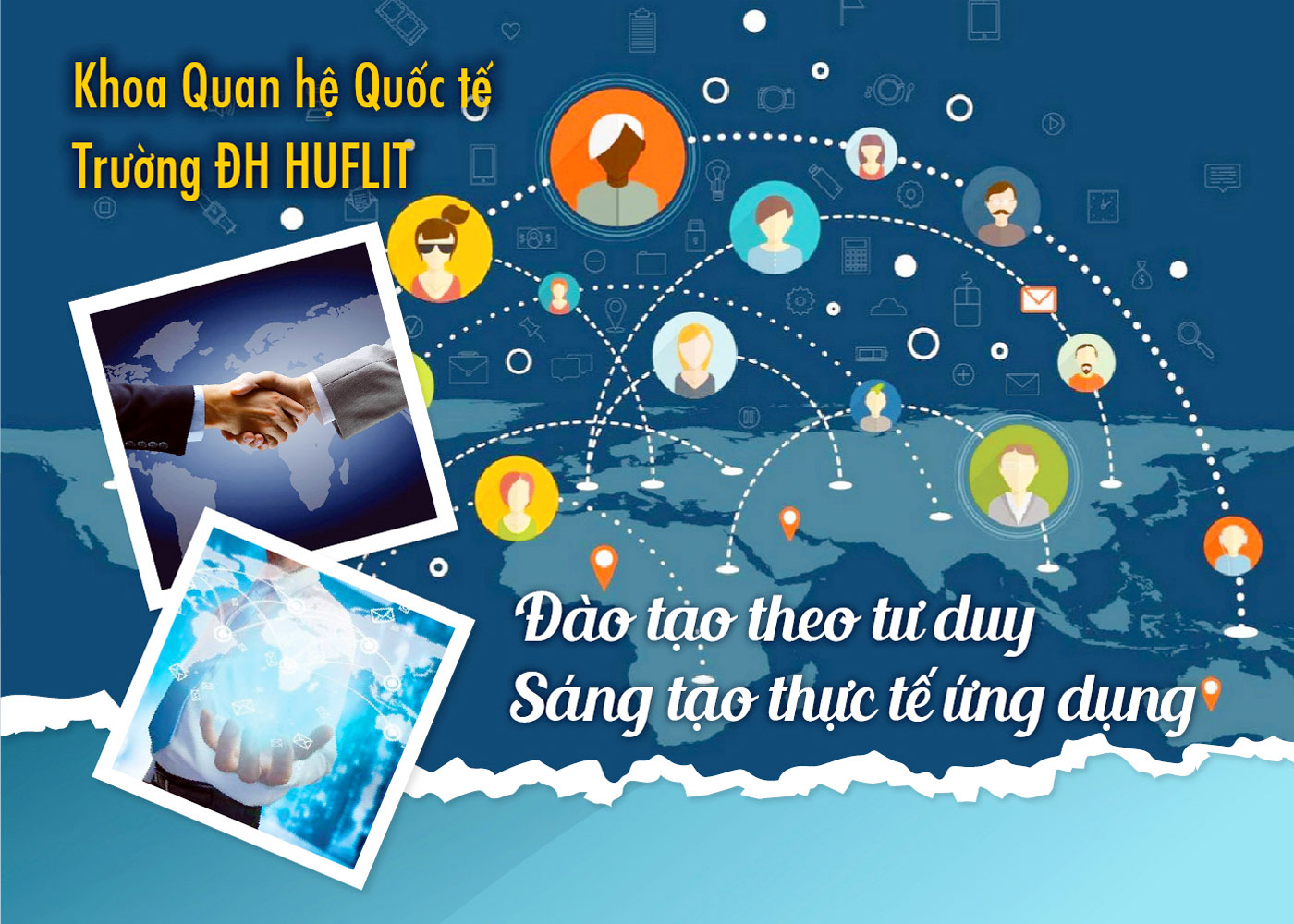 Khoa Quan hệ Quốc tế Trường ĐH HUFLIT - đào tạo theo tư duy Sáng tạo thực tế ứng dụng - Ảnh 1