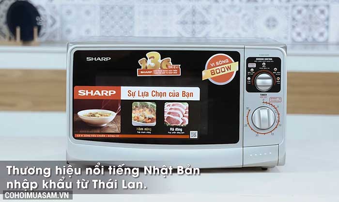 Xả kho lò vi sóng Thái Lan Sharp R-20A1(S)VN giá 1,485 triệu - Ảnh 8