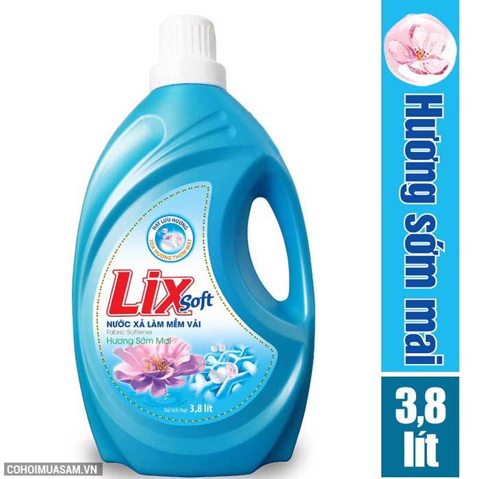 Nước xả vải Lix Soft hương sớm mai 3.8L khuyến mãi 85 ngàn - Ảnh 1