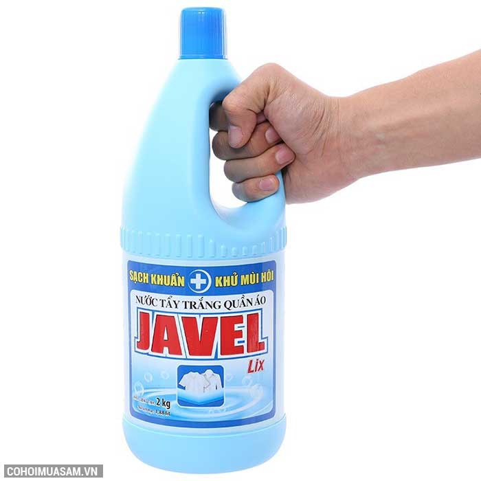 Nước tẩy trắng quần áo Javel Lix 2Kg - Sạch khuẩn - Ảnh 2