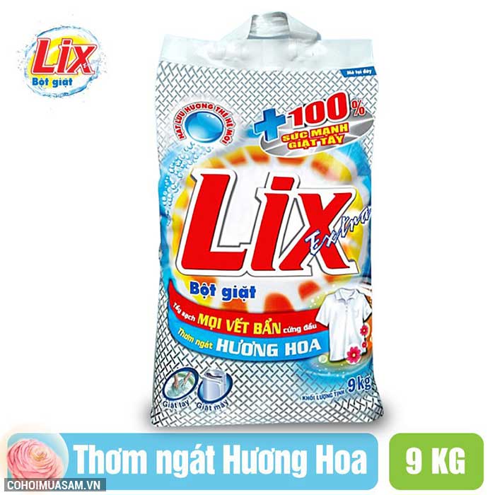Bột giặt Lix Extra hương hoa 9Kg khuyến mãi 159 ngàn - Ảnh 3
