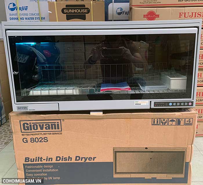 Xả kho máy sấy bát treo tủ bếp Giovani G-802S giá từ 4.650.000đ - Ảnh 3