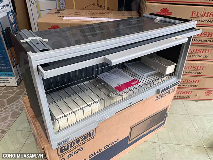 Xả kho máy sấy bát treo tủ bếp Giovani G-802S giá từ 4.650.000đ - Ảnh 5