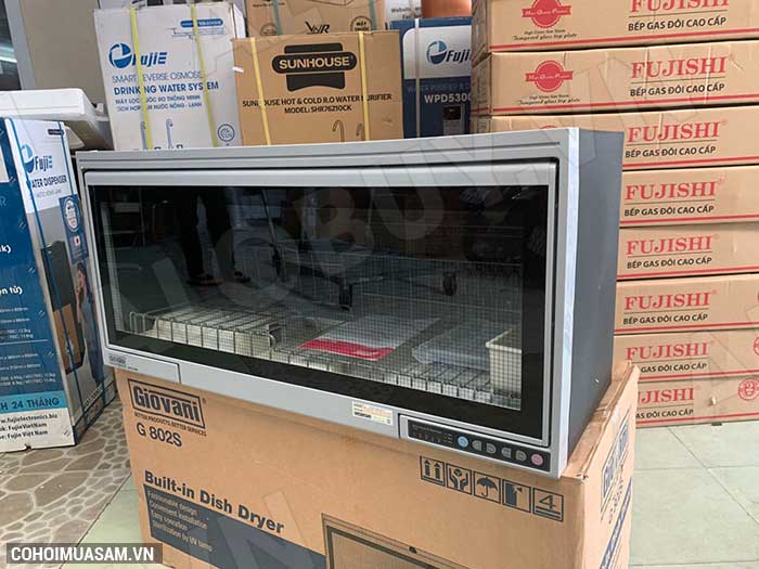 Xả kho máy sấy bát treo tủ bếp Giovani G-802S giá từ 4.650.000đ - Ảnh 8