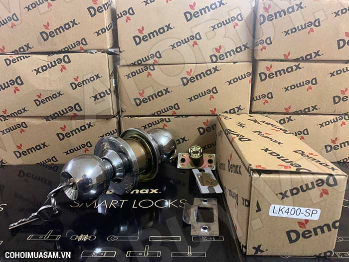 Xả kho khóa tay nắm tròn Demax LK400 SP giá 125.000đ - Ảnh 2