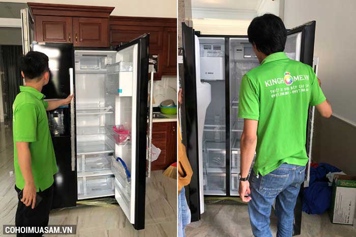 Xả kho tủ lạnh Side By Side Bosch KAD90VB20 chính hãng - Ảnh 4