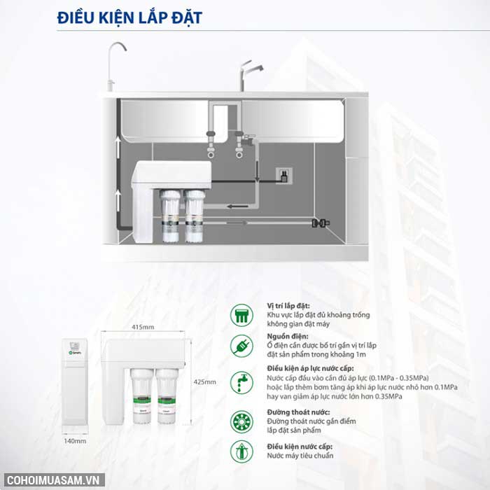 Máy lọc nước A. O. Smith R400S chính hãng - Ảnh 9