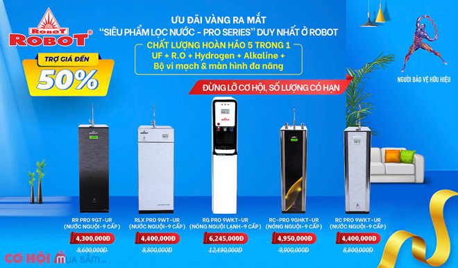 Ưu đãi vàng ra mắt siêu phẩm lọc nước Pro Series trợ giá đến 50% - Ảnh 1