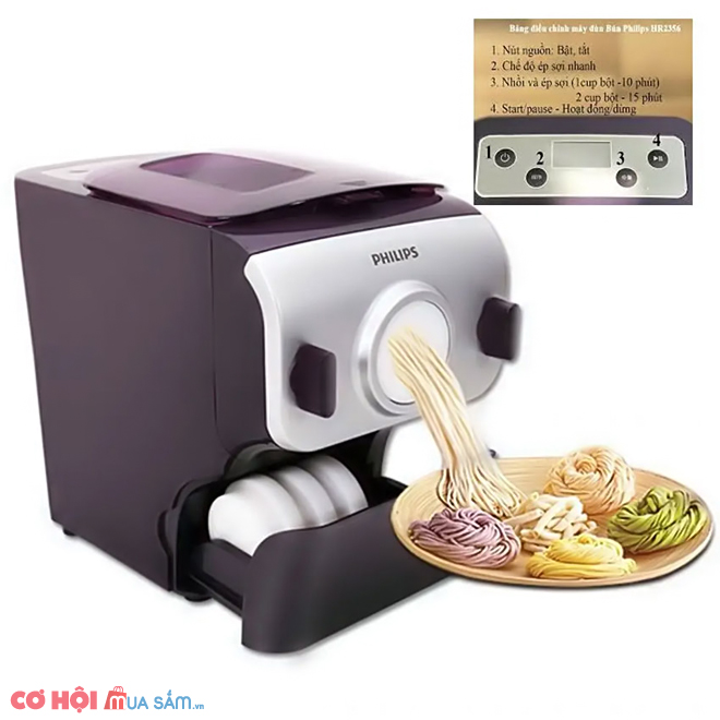 Máy làm mì tươi tự động Philips HR2356 - Ảnh 2