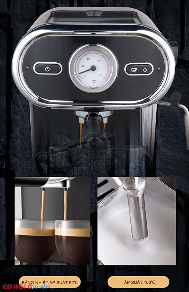 Máy pha cà phê Espresso Tiross TS6211 - Ảnh 2