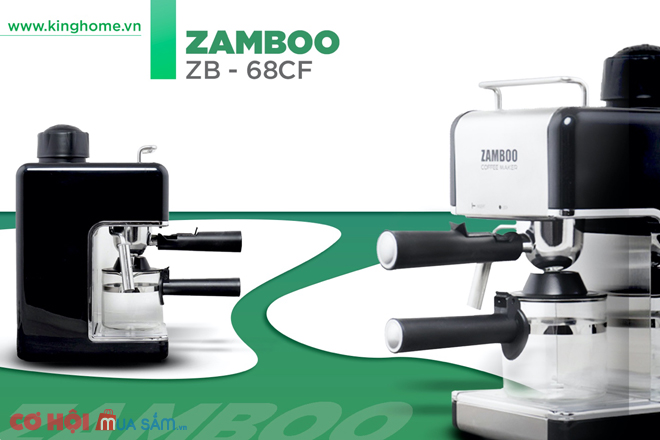 Máy pha cà phê gia đình Zamboo ZB - 68CF - Ảnh 4