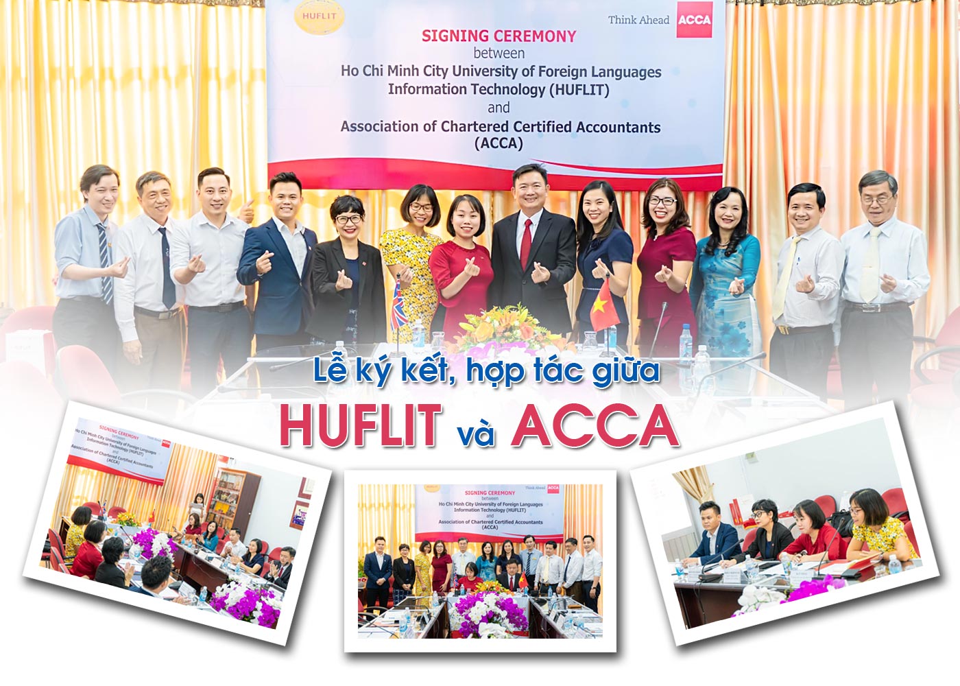 Lễ ký kết, hợp tác giữa HUFLIT và ACCA - Ảnh 1