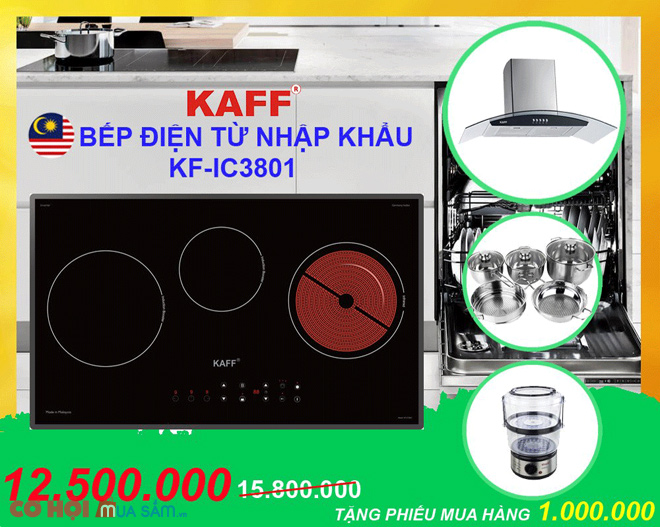 Bếp điện từ Kaff KF-LCD2IG - Ảnh 5