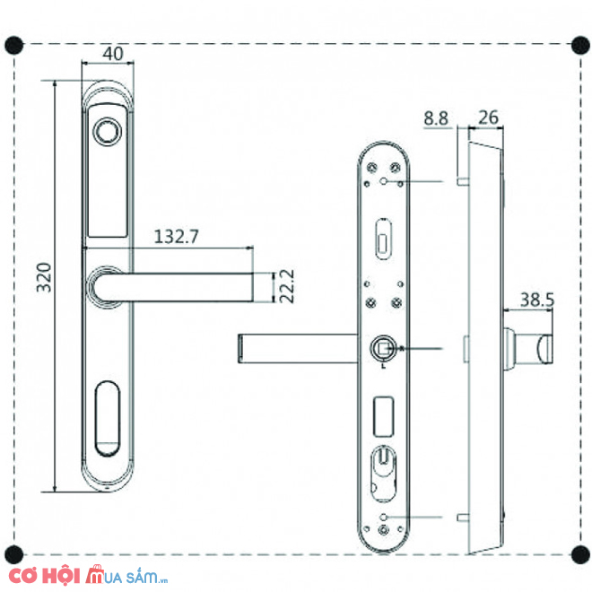 Khóa điện tử Kassler KL-599I - Ảnh 3