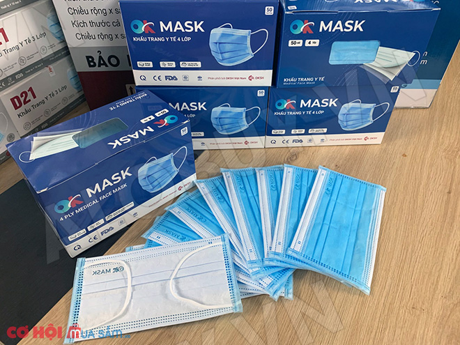 Khẩu trang y tế kháng khuẩn 4 lớp OK MASK Nam Anh, hộp 50 cái - Ảnh 4