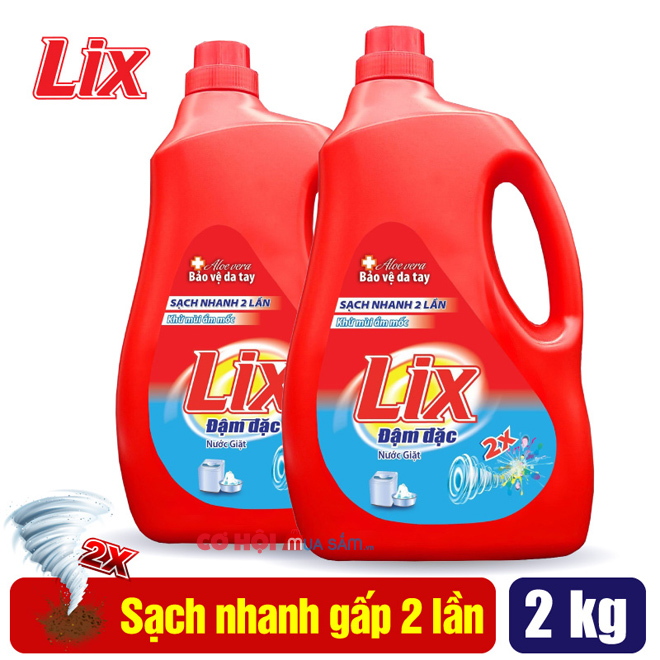 Flash sales nước giặt Lix đậm đặc hương hoa 2Kg - Ảnh 3