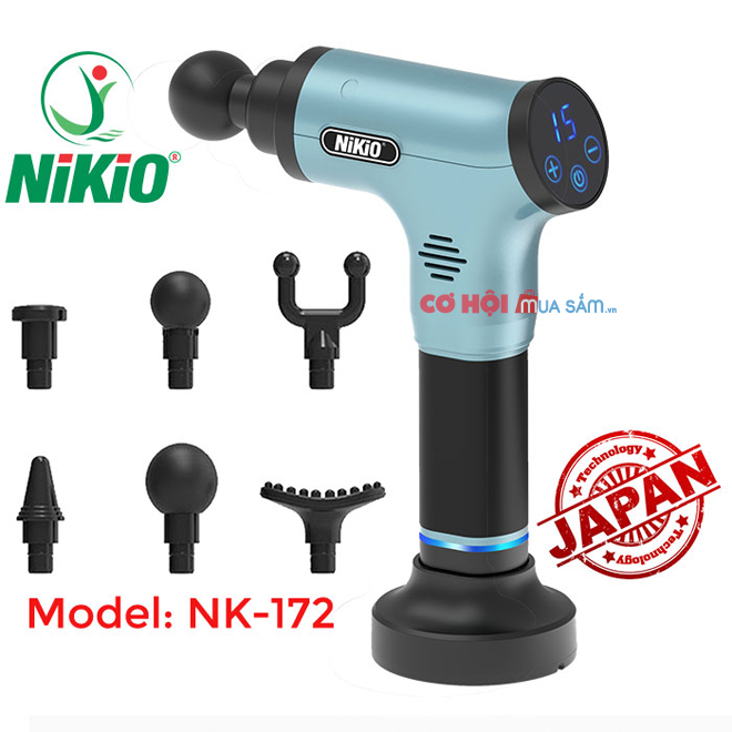 Máy massage cầm tay sử dụng pin sạc Nikio NK-172 - Ảnh 6
