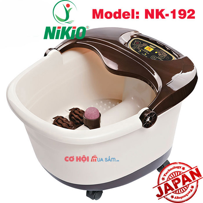 Bồn ngâm chân massage tự động Nhật Bản Nikio NK-192 – 4in1 - Ảnh 1
