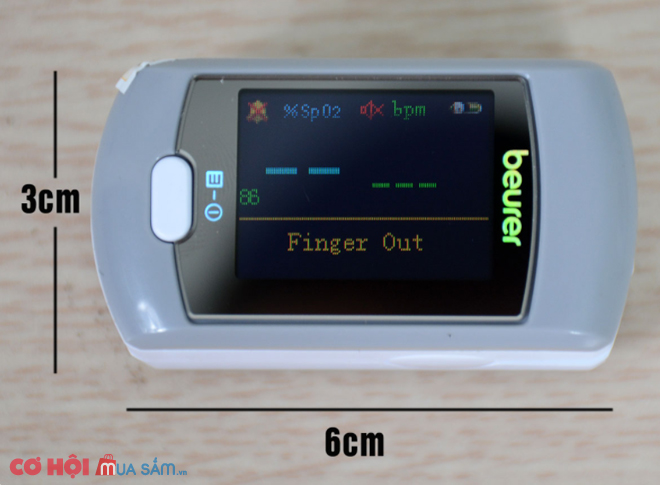 Máy đo khí máu và nhịp tim cá nhân pin sạc, kết nối USB Beurer PO80 - Ảnh 1
