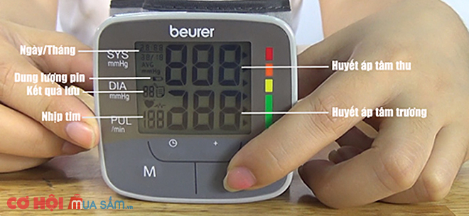 Máy đo huyết áp cổ tay Beurer BC32 - Ảnh 3