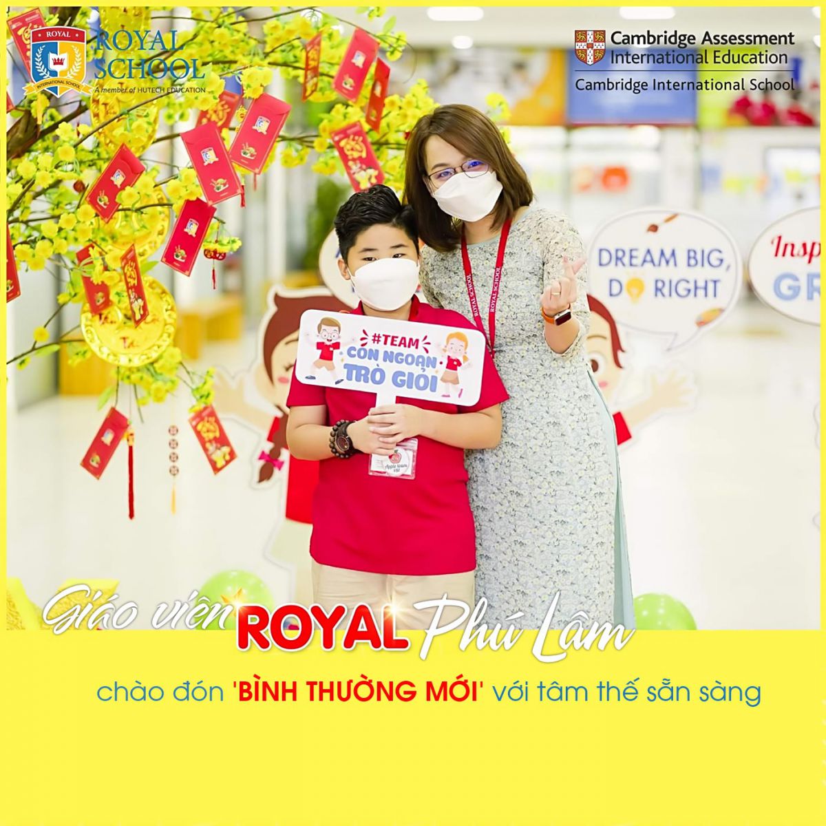 Giáo viên Royal School Phú Lâm chào đón bình thường mới với tâm thế sẵn sàng - Ảnh 1